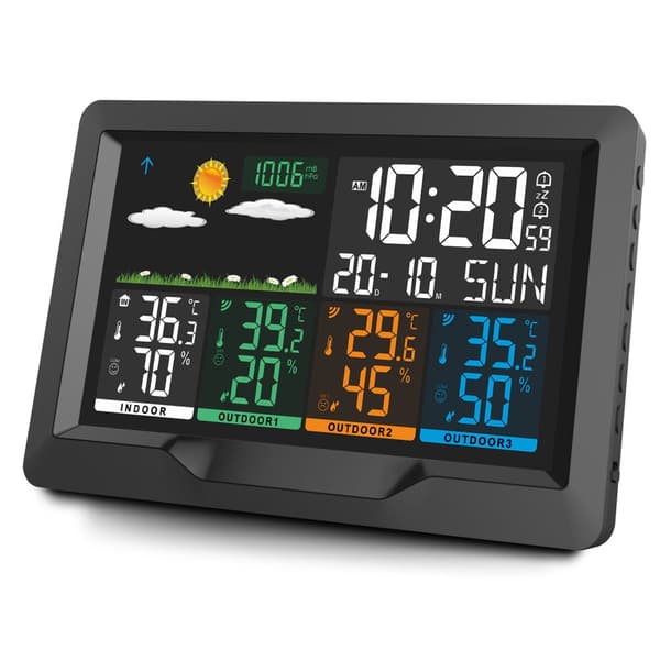 Vejrstation med display BD-904 sort