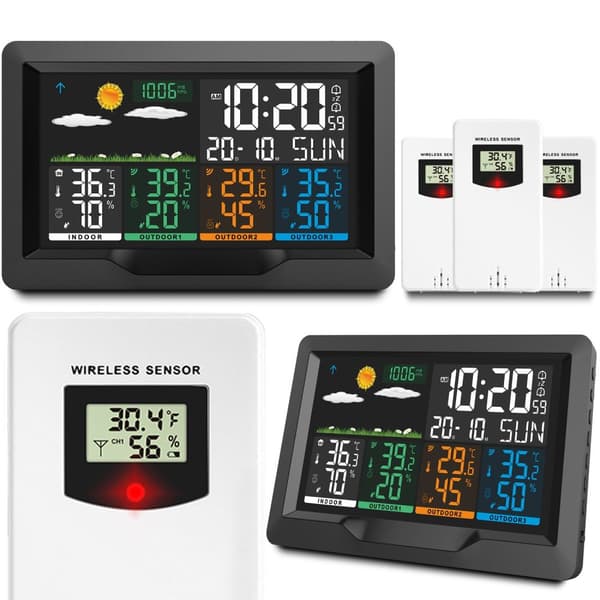 Vejrstation med display BD-904 sort