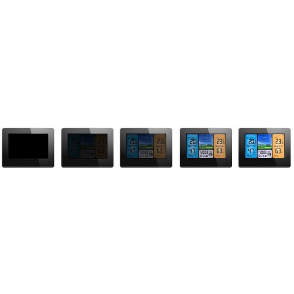 Vejrstation med display BD-902 sort