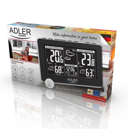 Adler | Sort | Hvid digital skærm | Vejrstation | 1175 e.Kr