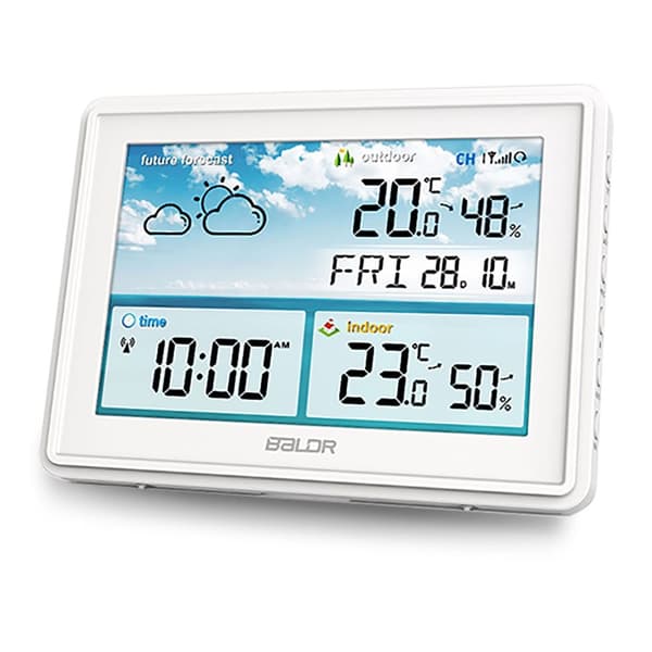 Vejrstation med display BD-909 hvid
