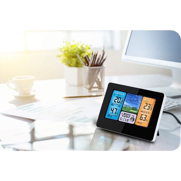 Vejrstation med display BD-902 sort