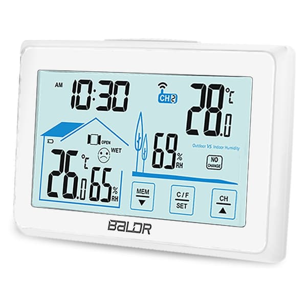 Vejrstation med display BD-910 hvid