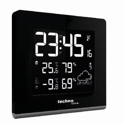 Technoline WS 9065, AC-batteri, svart, 170 mm, 26 mm, 165 mm, 27 x 40 x 104 mm