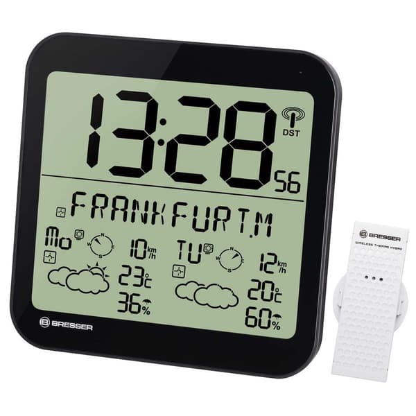 Bresser Mytime Meteotime Vejrur Sort