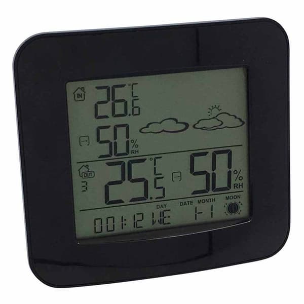 Mebus 40715 Vejrstationsdisplay Sort