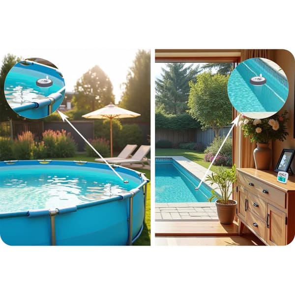 Vejrstation med poolsensor BD-913 hvid