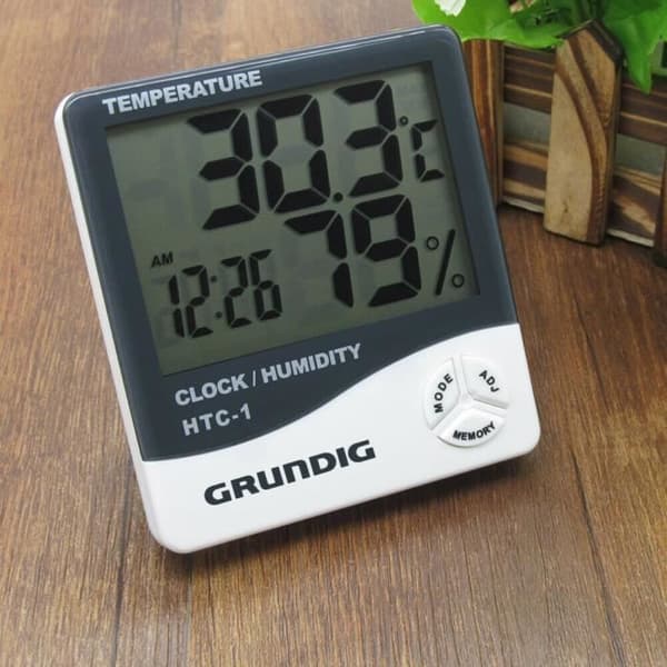 Väderstation digital klocka med kalender och timer för temperatur och luftfuktighet
