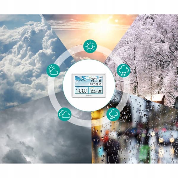 BALDR B0359B Vejrstationsprognose Temperaturalarmer Trådløs
