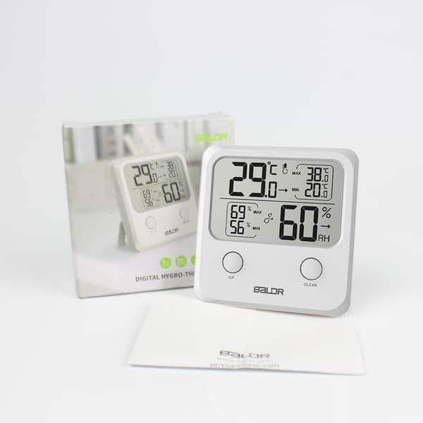 BALDR B0335 Vejrstation Hygrometer Termometer LCD