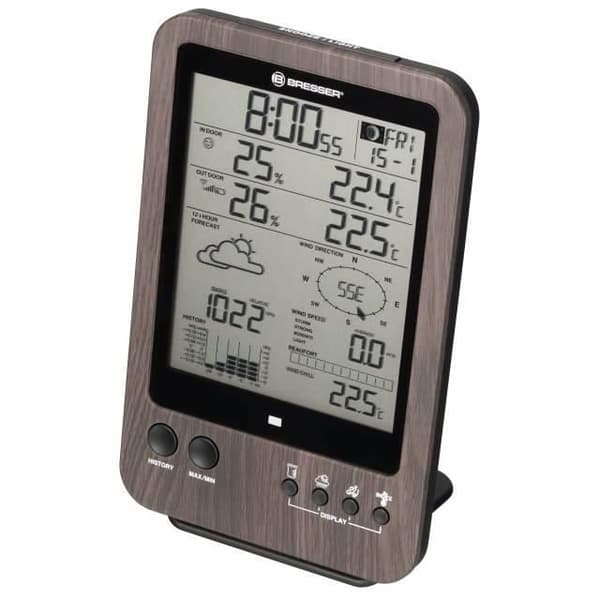 Bresser grundstation för 5-i-1 väderstation 12 x 19 cm brun