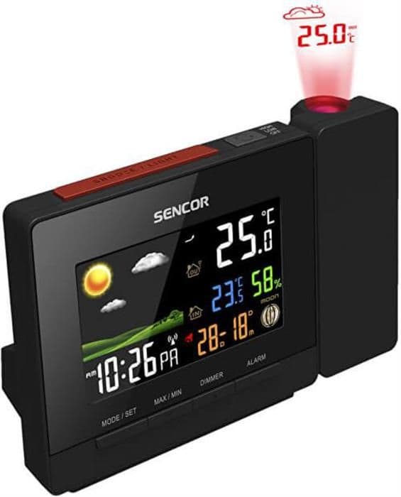 Väderstation med projektion och trådlös sensor SWS 5400.