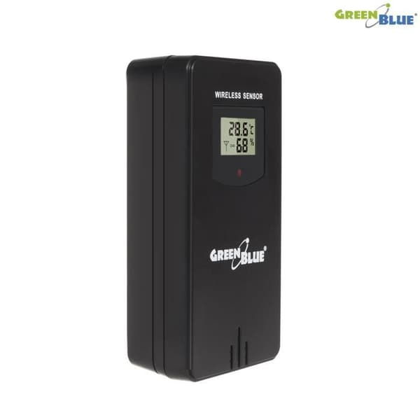 Trådlös väderstation med DCF-system i färg GreenBlue GB526