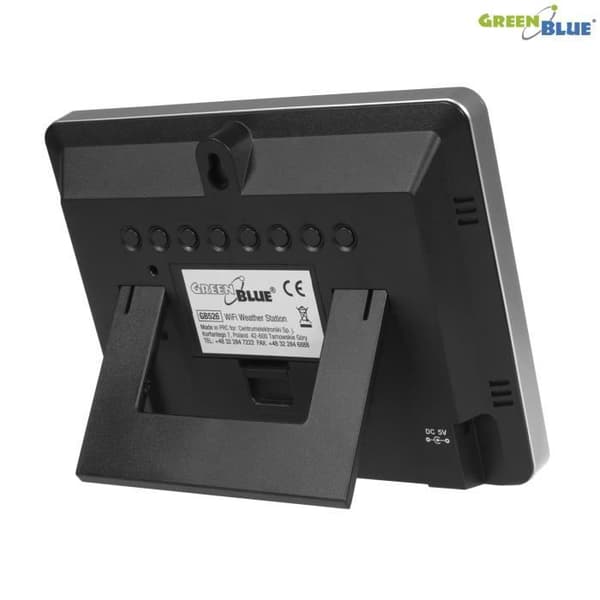 Trådlös väderstation med DCF-system i färg GreenBlue GB526