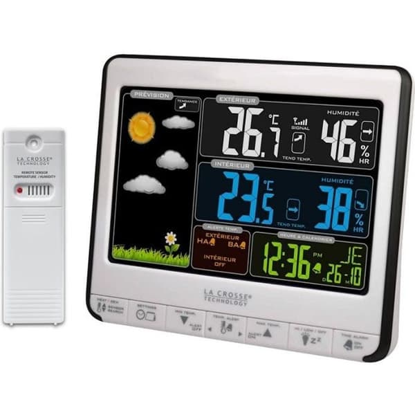 Väderstation La Crosse Technology WS6826WHI-BLA med temperatur och hygrometri in/ut Svart