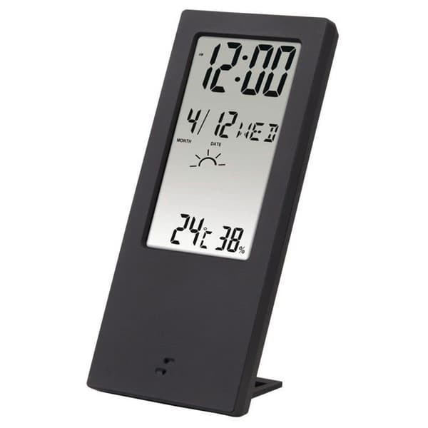 Termometer/hygrometer "TH-140", med väderindikator, svart