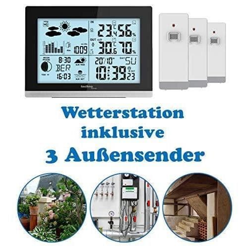 Technoline WS6762 SETWS6762 Set om 2 + 2 x 205DTH-IT med Black Station och White Station