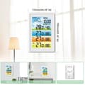 Miniatyrbild 6 av 8: multifunktionell trådlös väderstation med 3 sensorer, digital termometer och hygrometer med färgskärm