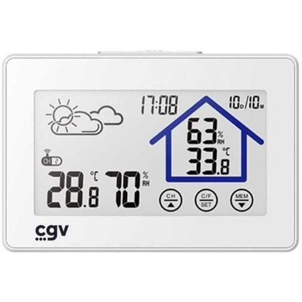 Langaton sääasema - CGV - MY METEO-1BM - Kosketusohjaus - Kello ja kalenteri - Helppokäyttöinen
