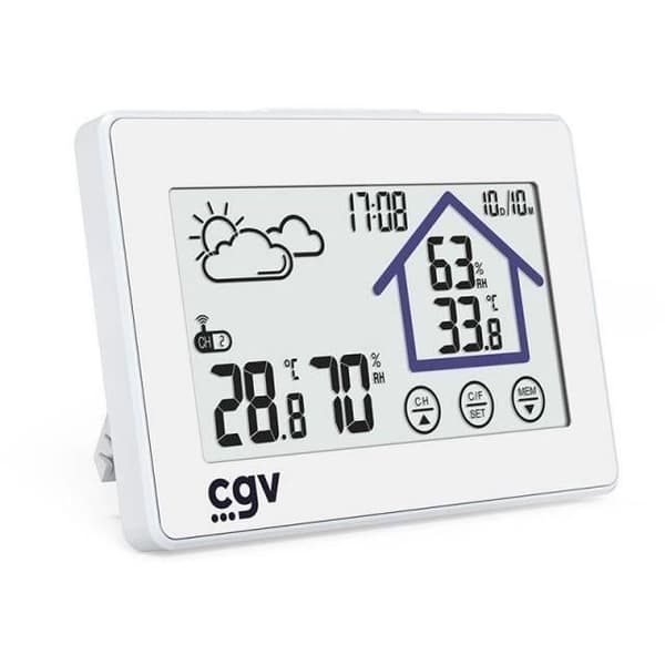 Langaton sääasema - CGV - MY METEO-1BM - Kosketusohjaus - Kello ja kalenteri - Helppokäyttöinen
