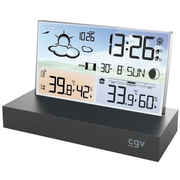 Vejrstation - CGV - 19004 - METEOFLEX - Trådløs - fladskærm