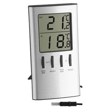 Elektronisk termometer - TFA - 30.1027 - Temperaturområde - Maxima/Minima