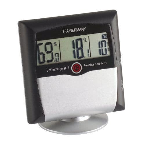 Hygrometer - TFA - 30.5011 - Inomhus - AA-batteri - Temperaturområde -10 - 60°C