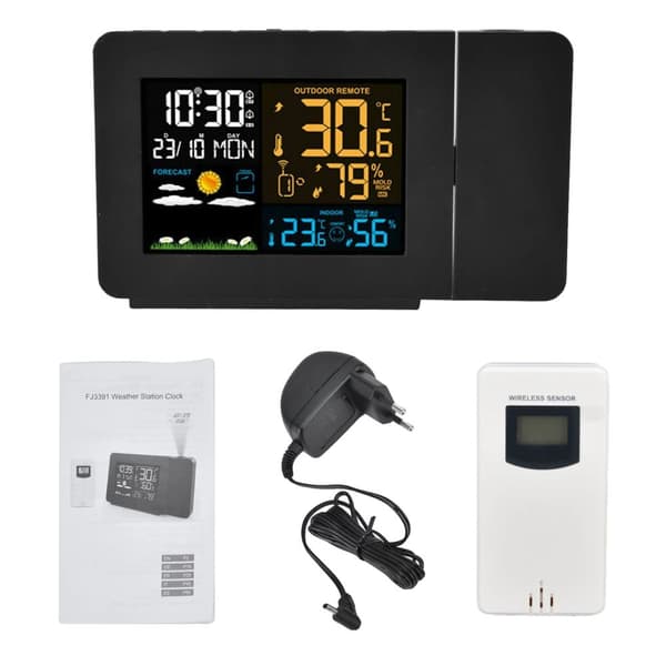 Inomhus Utomhus Väderstation, Trådlös Sensor, Smart Design,A