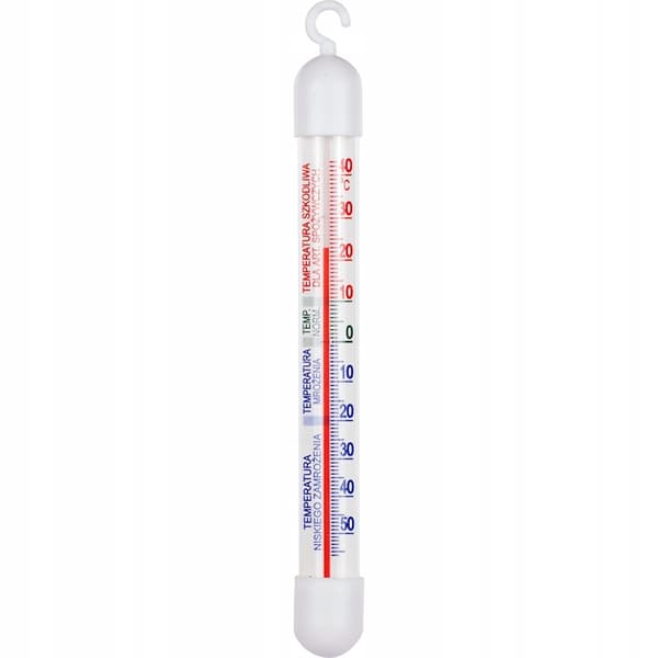 Jääkaappien ja pakastimien lämpömittari, valkoinen, 17 cm