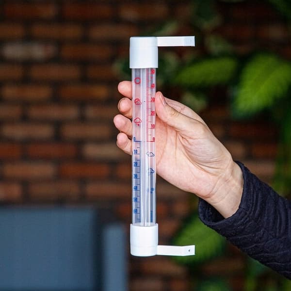 Självhäftande utomhusfönstertermometer