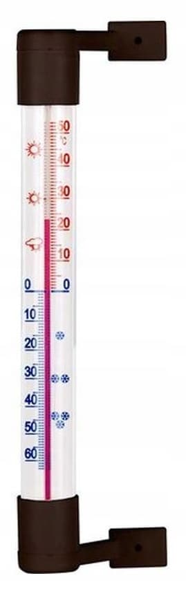 Bioterm ulkolämpömittari, itseliimautuva, ruskea, 18,1 cm