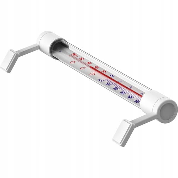 Selvklæbende udendørstermometer hvid 22 cm