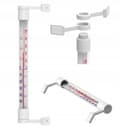 Miniatyrbillede 1 af 6: Selvklæbende udendørstermometer hvid 22 cm