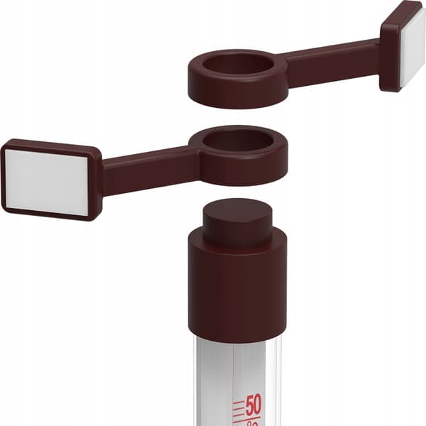 Utvändig termometer självhäftande brun 22 cm