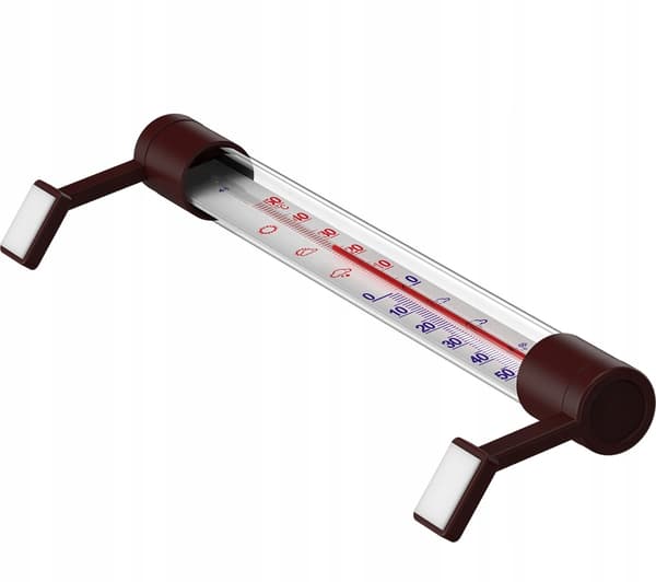 Utvändig termometer självhäftande brun 22 cm
