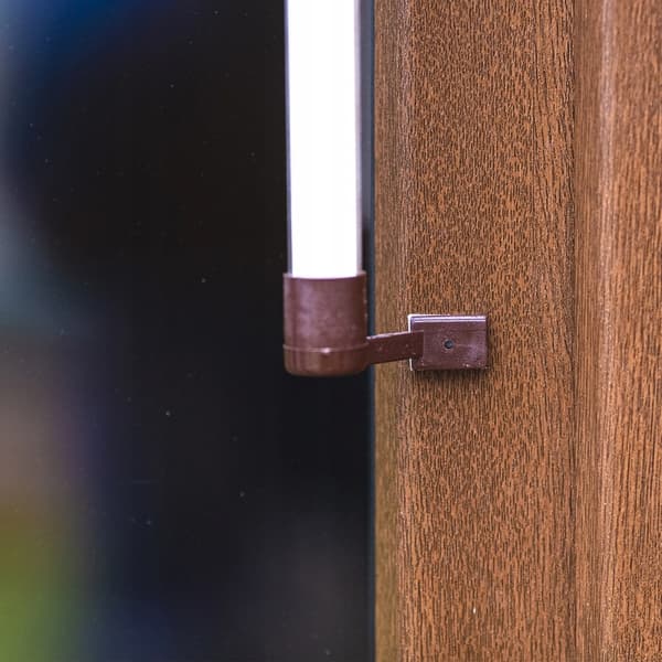 Utvändig termometer självhäftande brun 22 cm