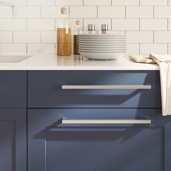 Skåphandtag 5 st silver 320 mm rostfritt stål