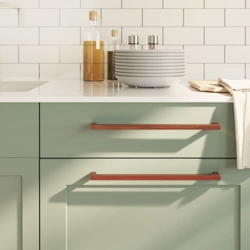 Skåphandtag 20 st brons 320 mm rostfritt stål
