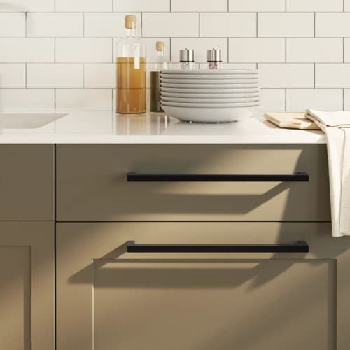 Skåphandtag 20 st svart 320 mm rostfritt stål