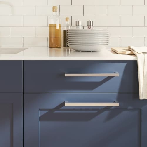 Skåphandtag 10 st silver 224 mm rostfritt stål