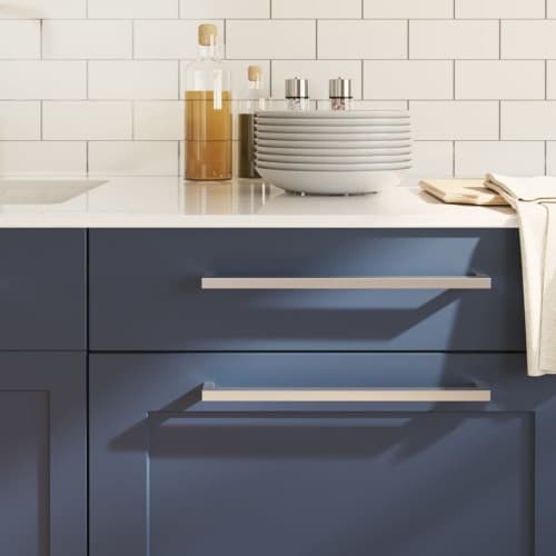 Skåphandtag 10 st silver 320 mm rostfritt stål