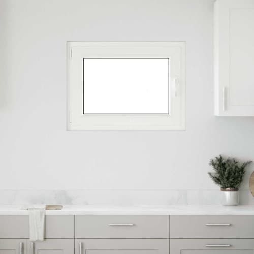 Källarfönster RISOR 80x60 cm tilt&turn DIN vänster vit