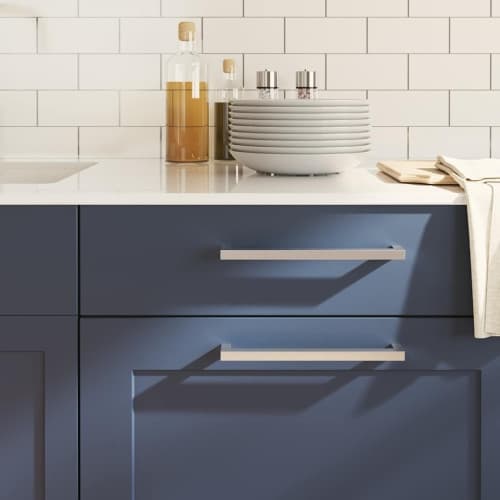 Skåphandtag 5 st silver 224 mm rostfritt stål