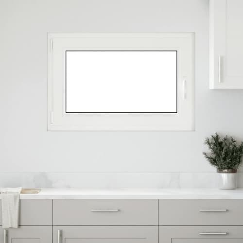 Källarfönster RISOR 60x80 cm tilt&turn DIN vänster vit