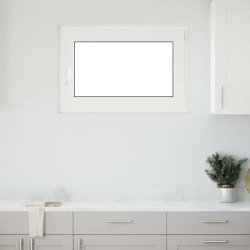 Källarfönster "RISOR" 90x70 cm Tilt- och vridfönster DIN höger vit