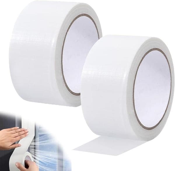 OBOSOE Tätningstejp Självhäftande för Fönster Dörrar 2-pack – Vattentätt/vindtätt/ljudisolerande – 50mm x 20m Tätningslist