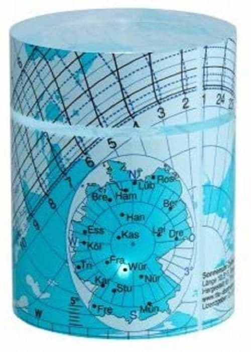 Unbekannt - 43.4000.06 - TFA Dostmann Solemio Cylindrical Solur Blue (L) 40 x (B) 40 x (H) 53 mm