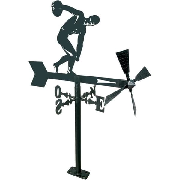Trädgårdsvindflöjel - IMEX EL ZORRO - 11260 - Discóbolo 480 mm - Lätt att montera - Vindresistent