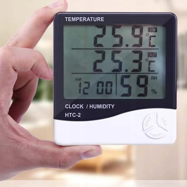 VEJRSTATION TERMOMETER HYGROMETER VEJR INDENDØRS ELEKTRONISK