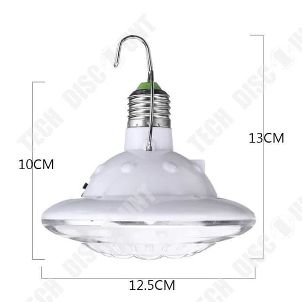 TD® 22LED Solarlampa utomhus Trädgård + fjärrkontroll + 6V 1W solpanelsbelysning vandring camping nattlampa
